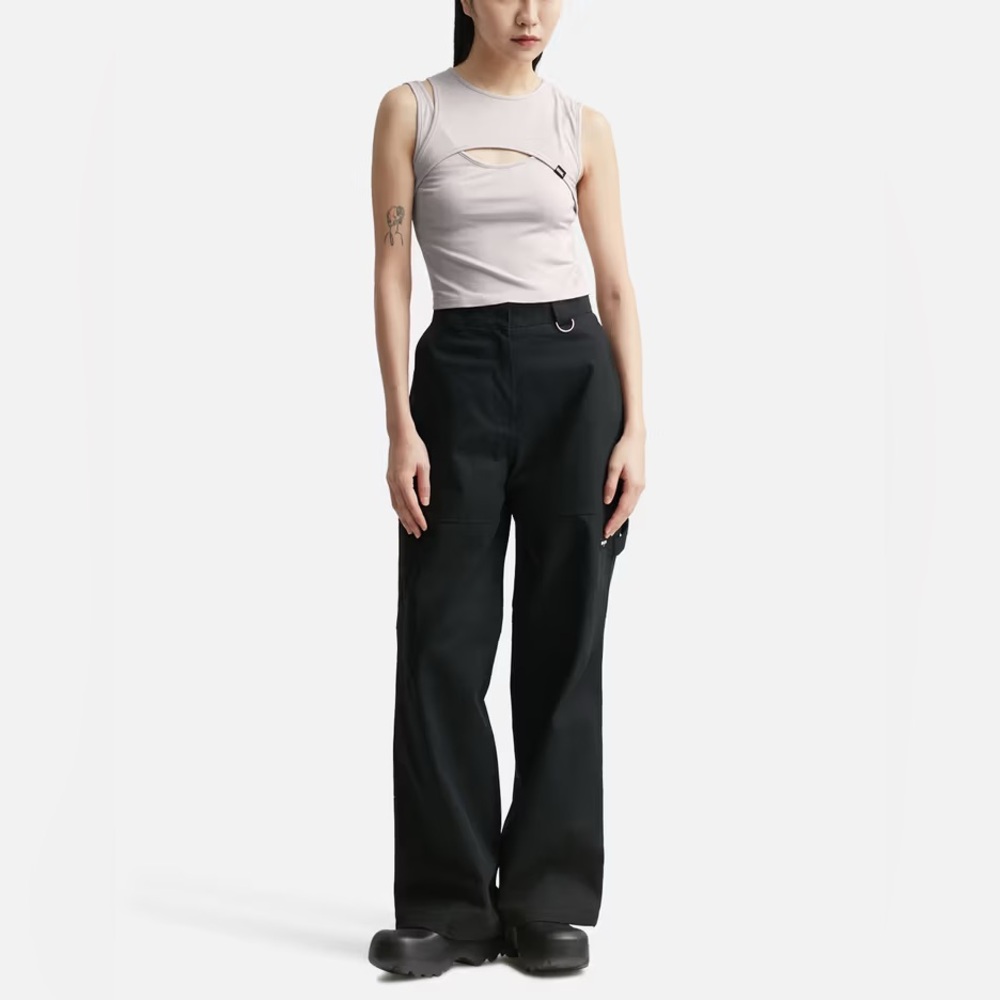 Mschf Black Utility Cargo Pant
